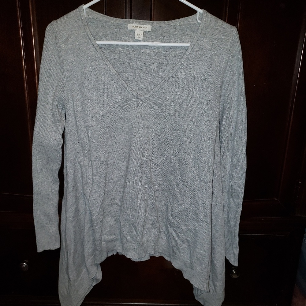 Boston proper Grey sweater size XS